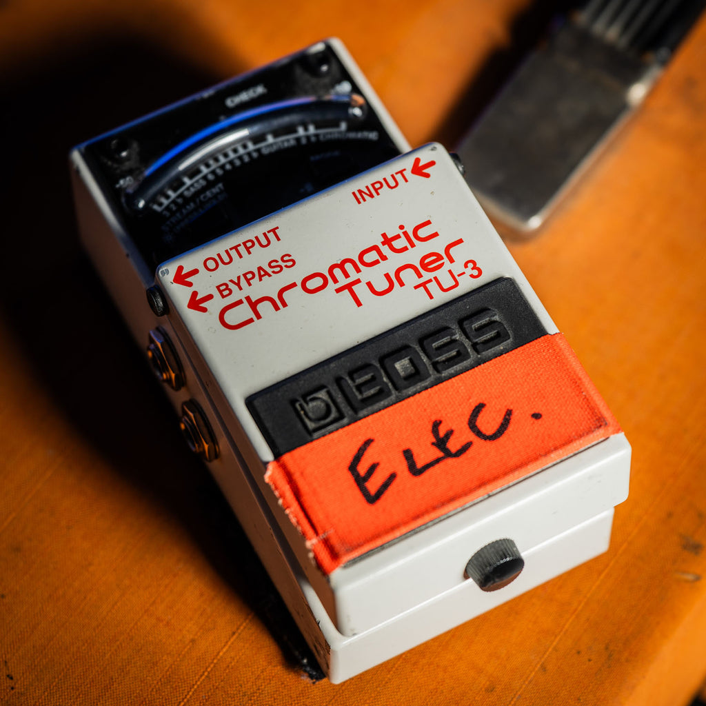 Boss TU-3 Stage Tuner EX GAZ COOMBES SUPERGRASS White 2000