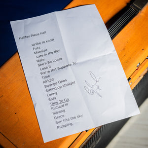 SUPERGRASS Halifax Piece Hall Setlist EX GAZ COOMBES White 2025