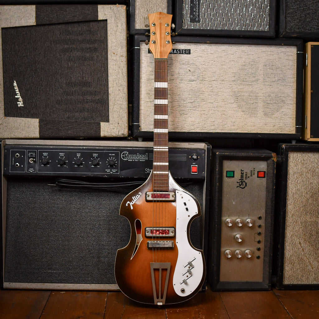 Defil Julia 2 Violin Shaped Guitar Sunburst 1960