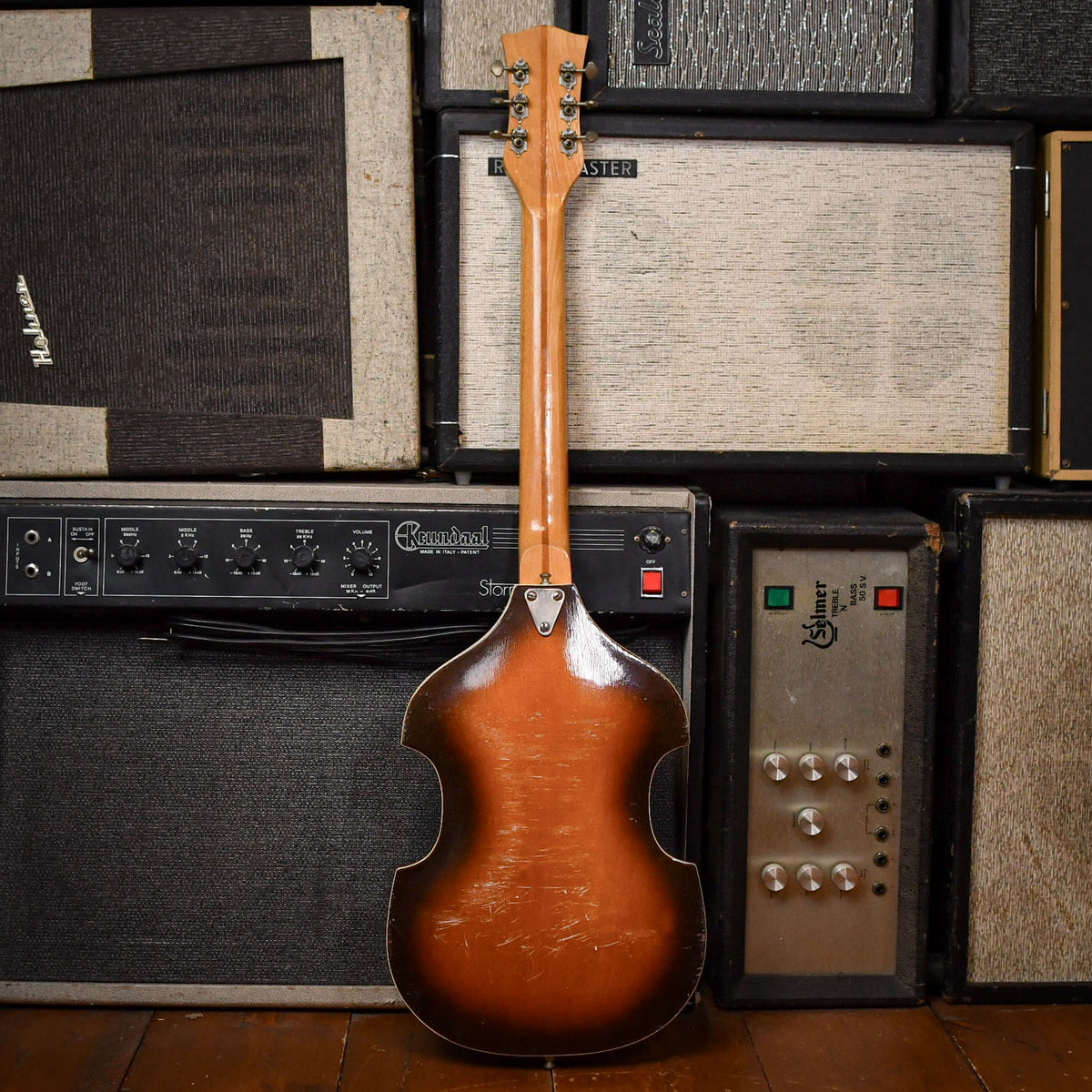 Defil Julia 2 Violin Shaped Guitar Sunburst 1960