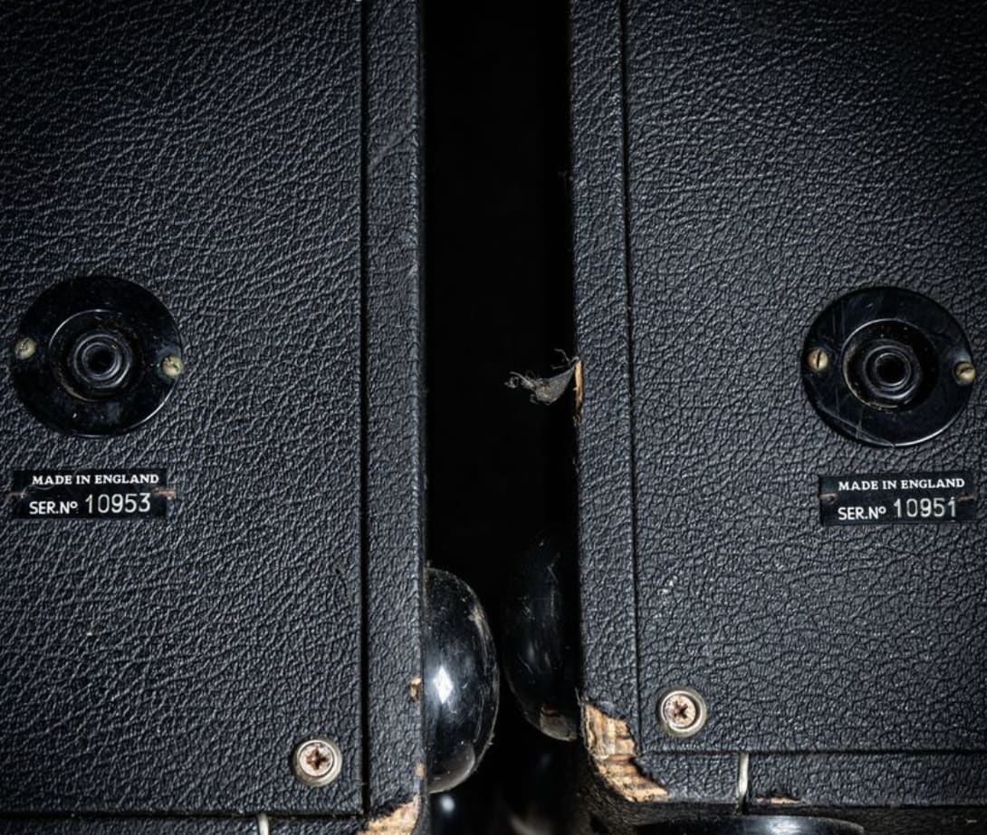 Park Speaker Cabinets , 2+12   1973  - Black  - Blue Grill