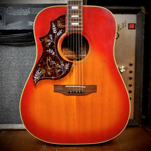 Gibson Hummingbird LEFT-HANDED Cherry Sunburst 1979