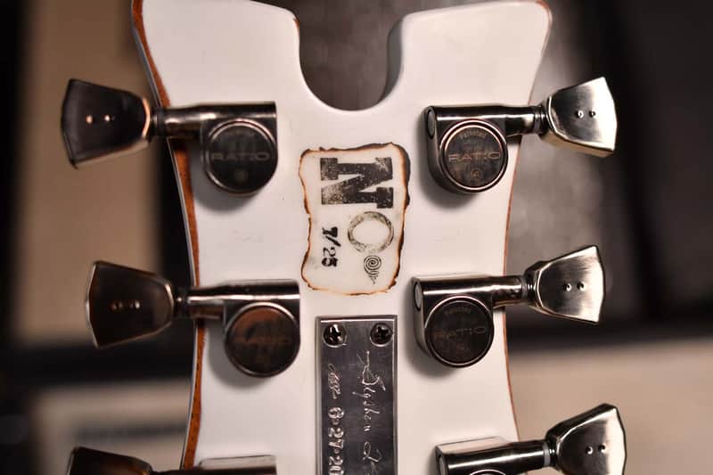 McSwain "Fear and Loathing" guitar with Custom Ralph Steadman Artwork White 2022