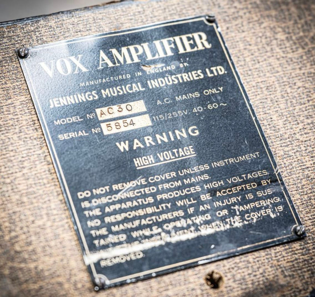 Vox AC30 Head 1961  - Fawn , Beige , Black