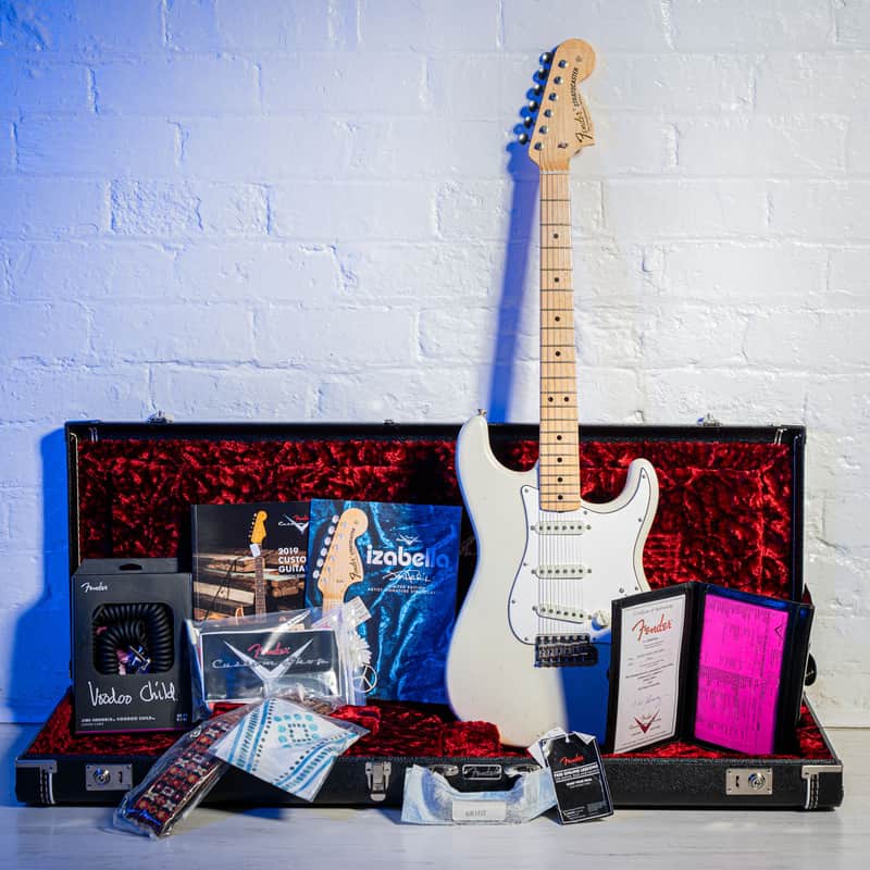 Fender Custom Shop Jimi Hendrix Izabella Tribute Stratocaster WOODSTOCK Olympic White 2019