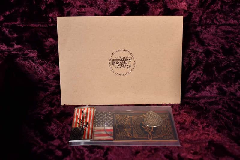 McSwain "Fear and Loathing" guitar with Custom Ralph Steadman Artwork White 2022