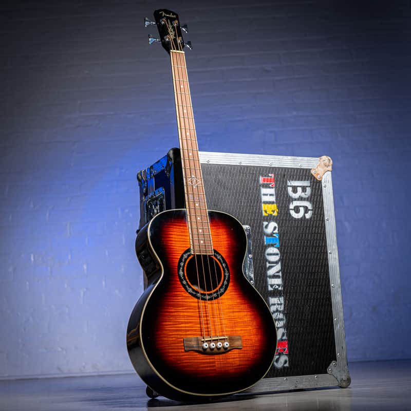 Fender Acoustic Bass Ex Mani THE STONE ROSES Sunburst