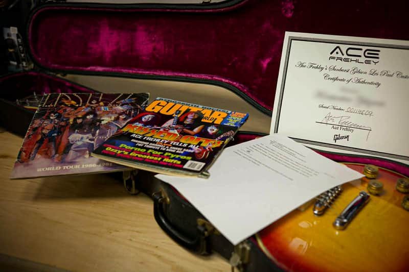 Gibson Les Paul Custom Ex Ace Frehley KISS Cherry Sunburst 1976