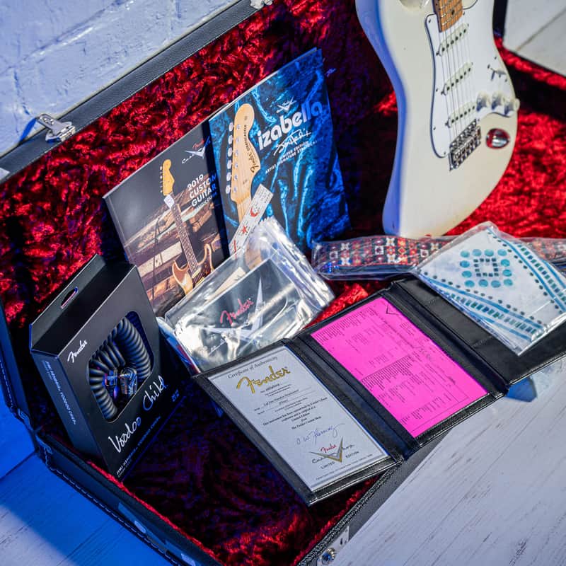 Fender Custom Shop Jimi Hendrix Izabella Tribute Stratocaster WOODSTOCK Olympic White 2019