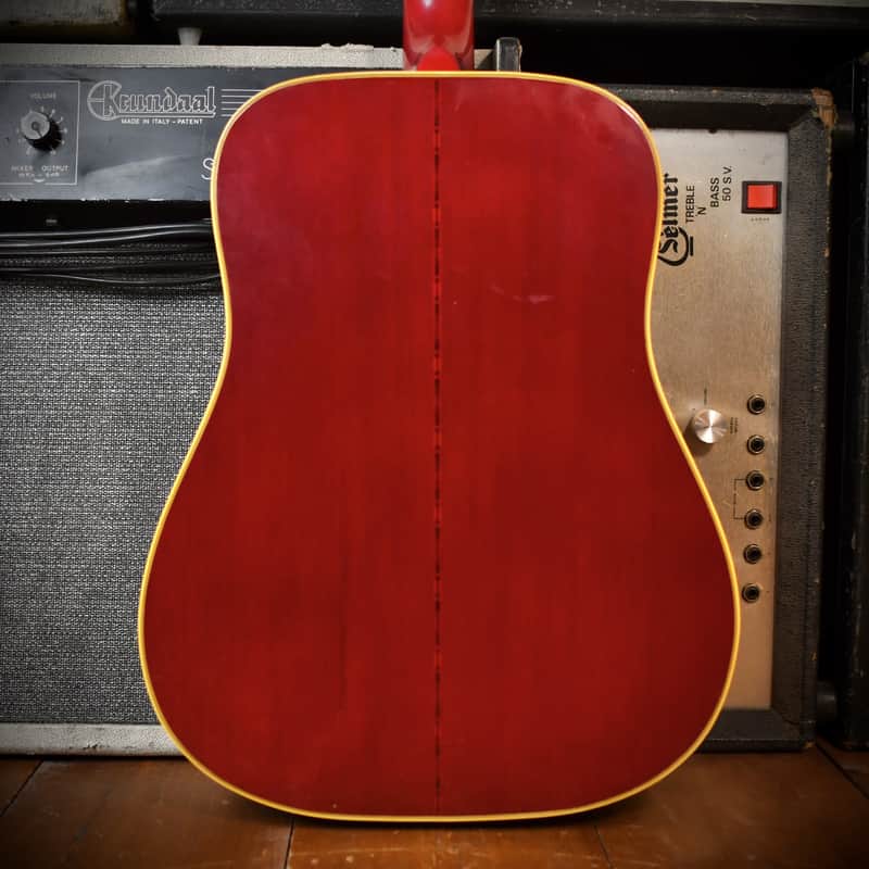 Gibson Hummingbird LEFT-HANDED Cherry Sunburst 1979