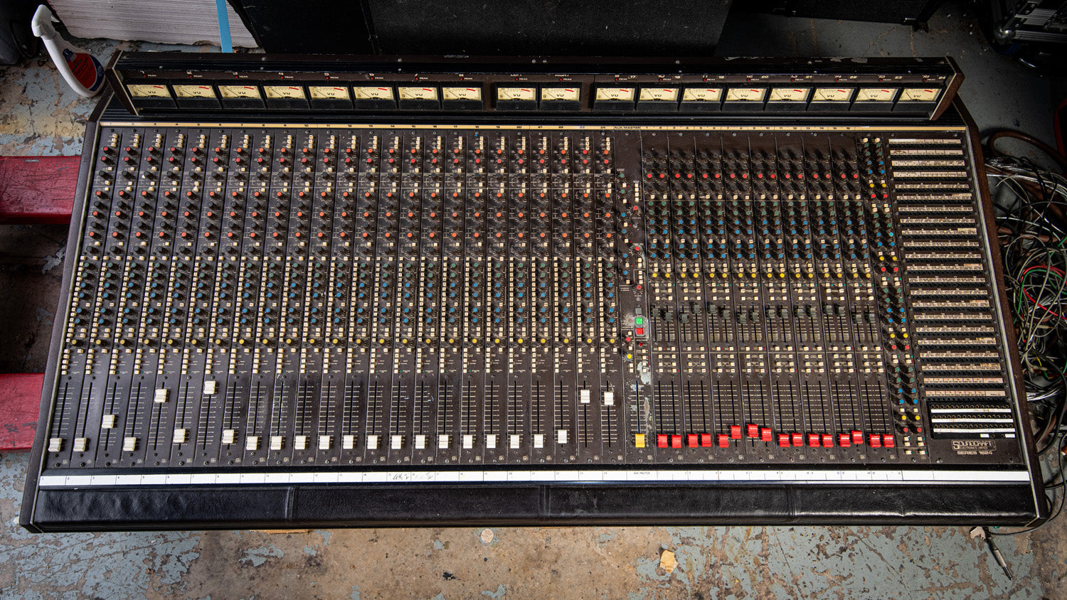 1980s Soundcraft 24 Channel Mixing Desk SISTERS OF MERCY SHED SEVEN