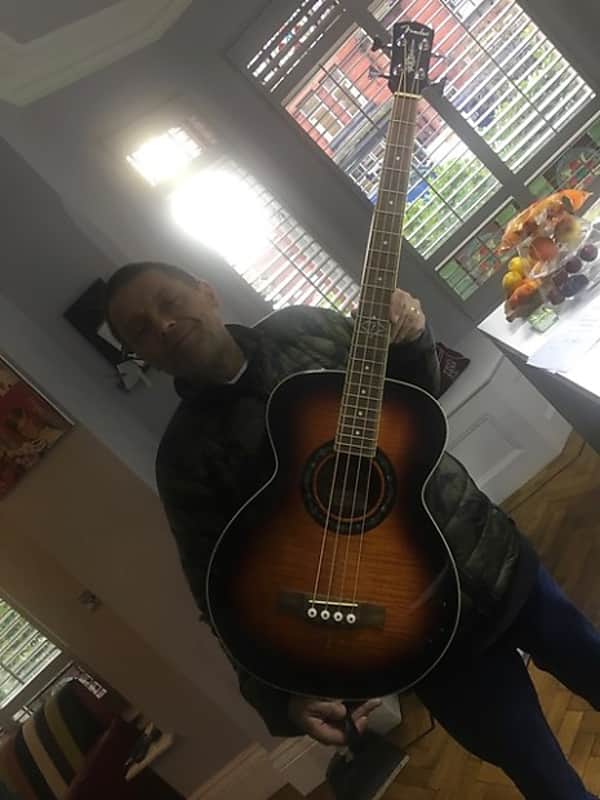 Fender Acoustic Bass Ex Mani THE STONE ROSES Sunburst