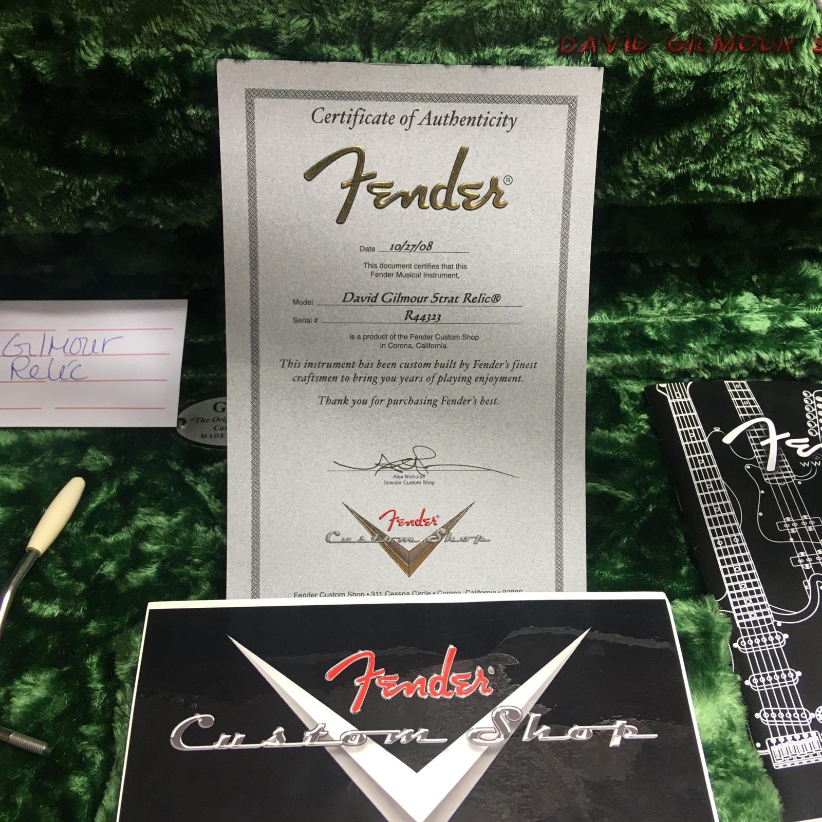 Fender Custom David Gilmour Signature Relic Stratocaster 'THE BLACK STRAT' 2008 - Black