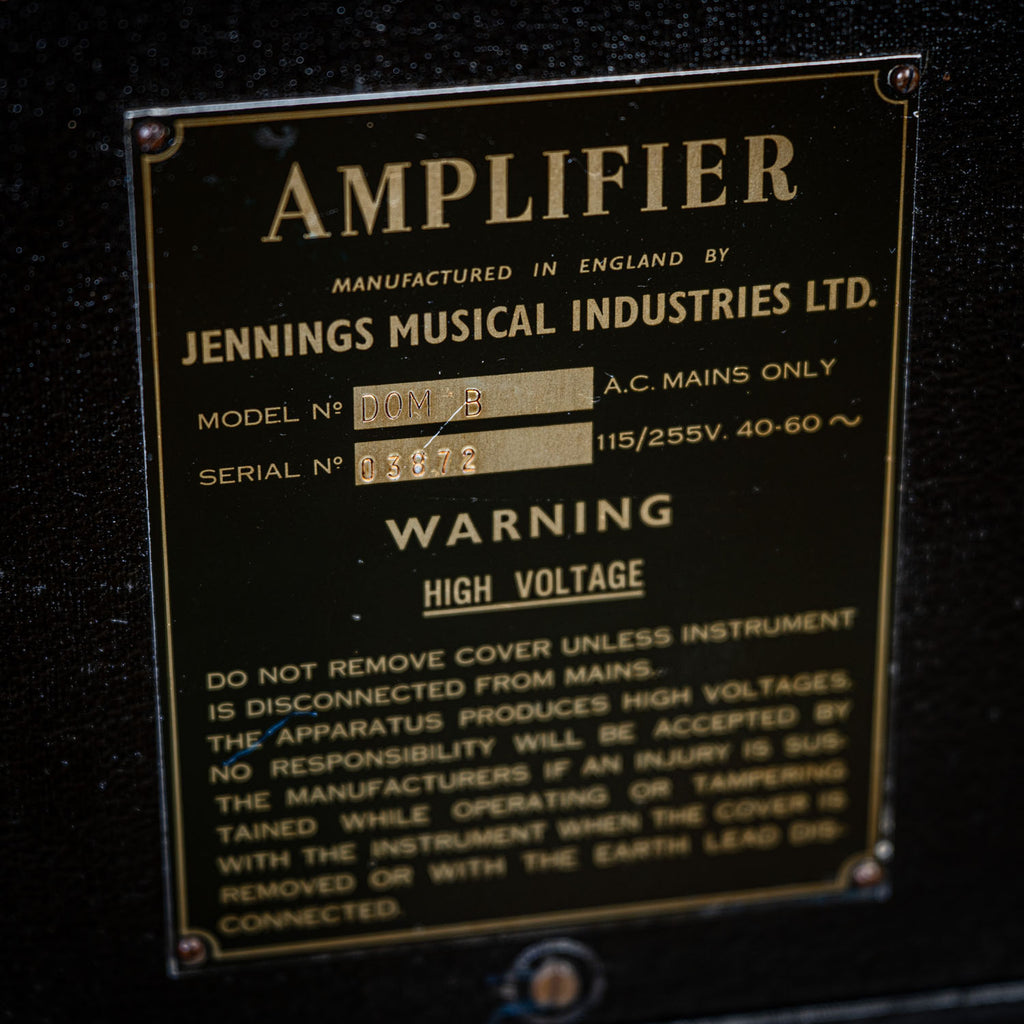 Vox JMI Domino Bass Head and Cabinet Black 1960