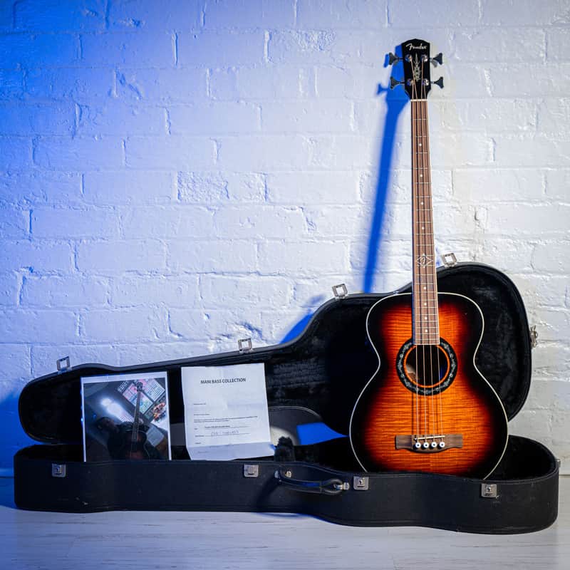 Fender Acoustic Bass Ex Mani THE STONE ROSES Sunburst