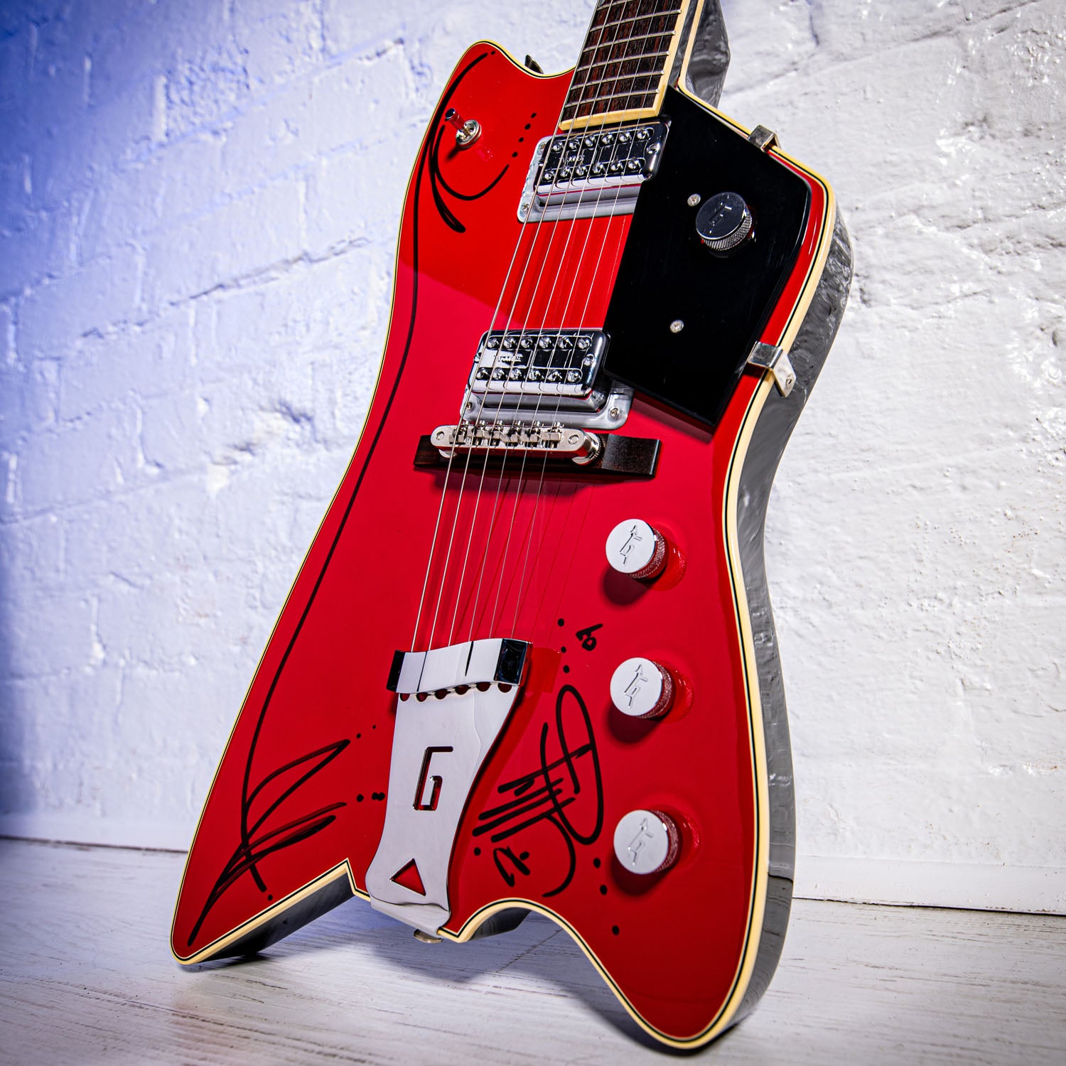 Gretsch Billy Bo Firebird Hand signed and Pinstriped by Billy Gibbons ZZ TOP 2006 - Red