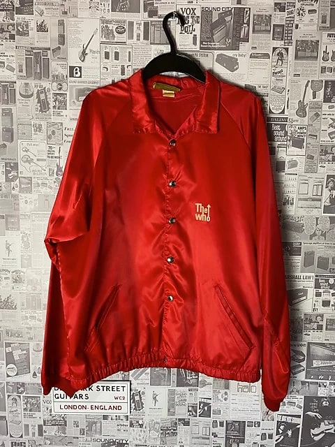 1980 The Who TOUR JACKET, 1980, HAND SIGNED, ROCK N ROLL