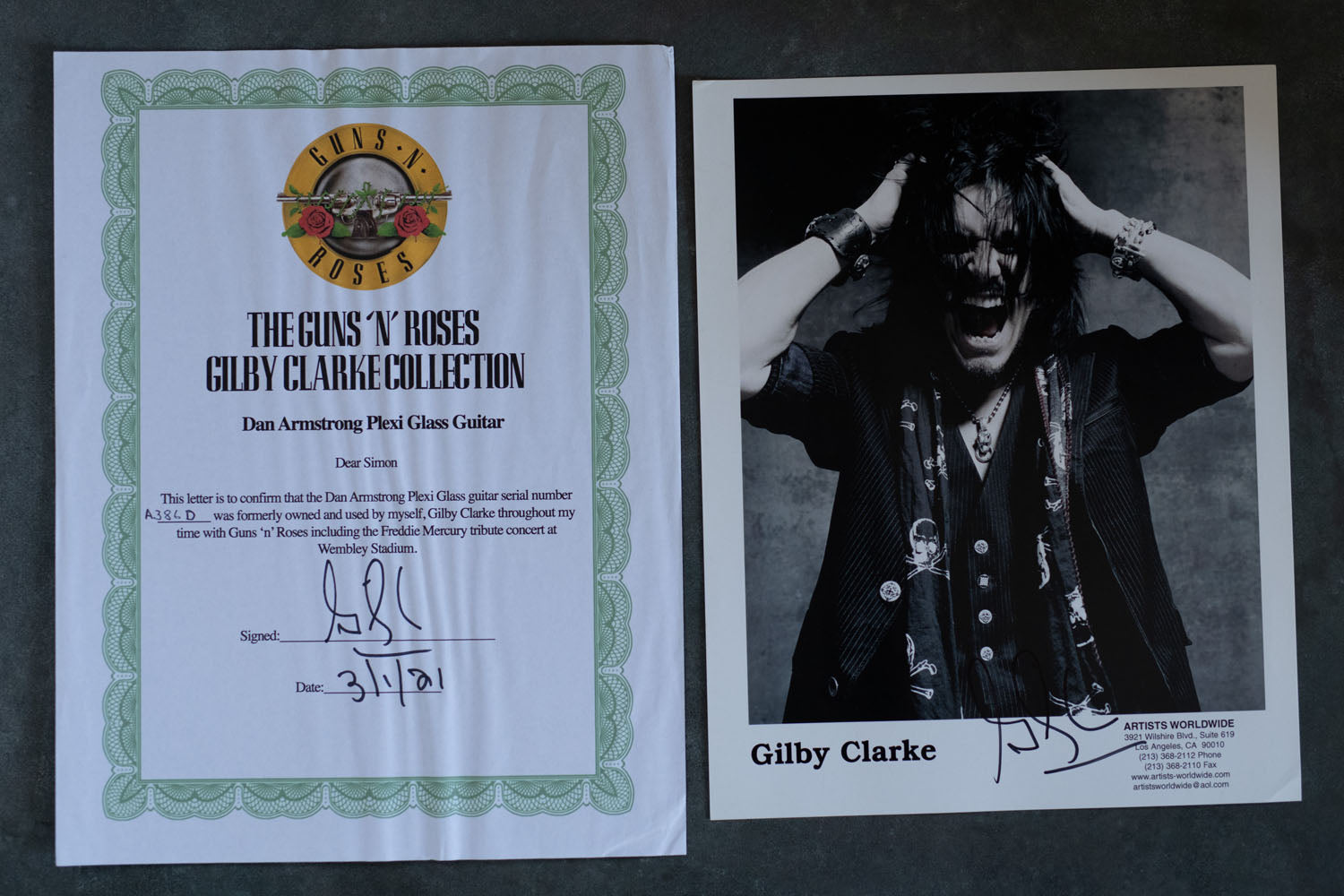 1971 Dan Armstrong Plexi Lucite Guitar Ex Gilby Clarke GUNS 'N' ROSES