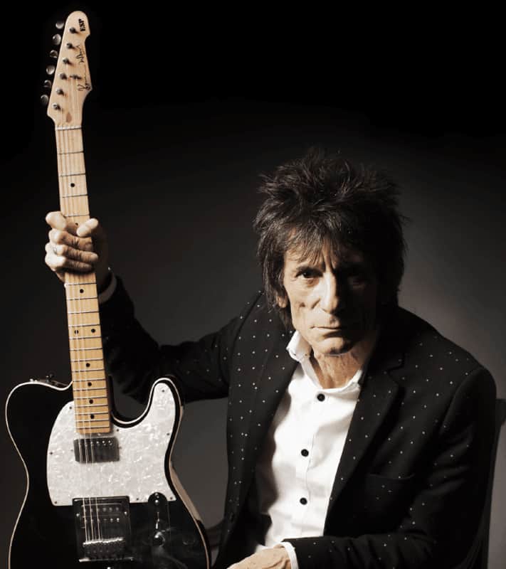 ESP Telecaster Ex Ron Wood THE ROLLING STONES Black 1993