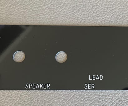 2022 Marshall JTM45 Reverse Reproduction Rear  Panel for 63-65 amplifiers