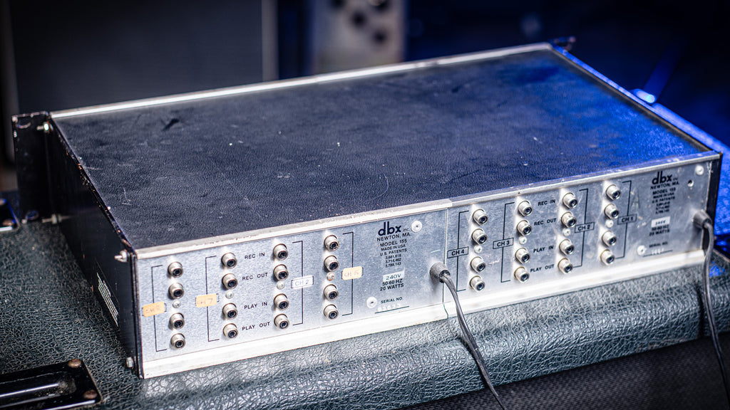 1980s dbx 155 Noise Reduction Pair in Rack unit