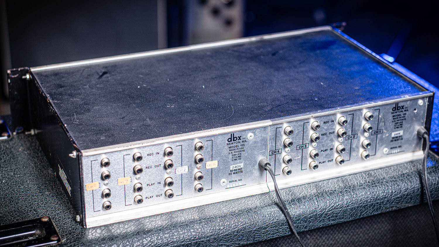 1980s dbx 155 Noise Reduction Pair in Rack unit