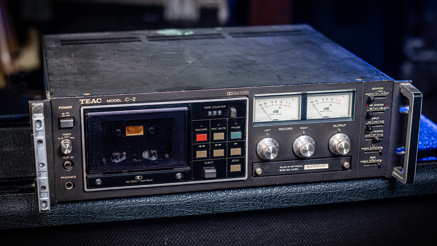1980s TEAC C-2 Rackmount Cassette Deck