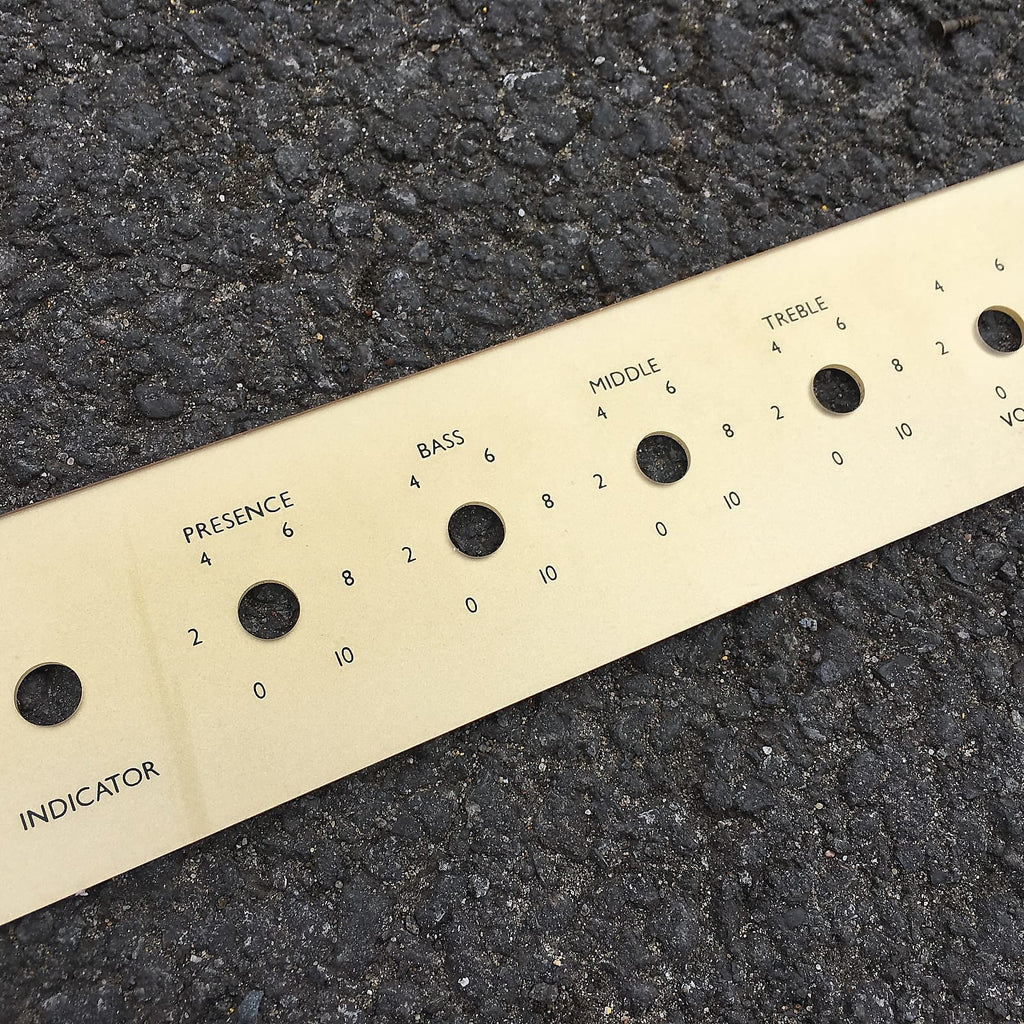 2022 Marshall New Reproduction Plexi front panel for Marshall JMP Head 1967-69