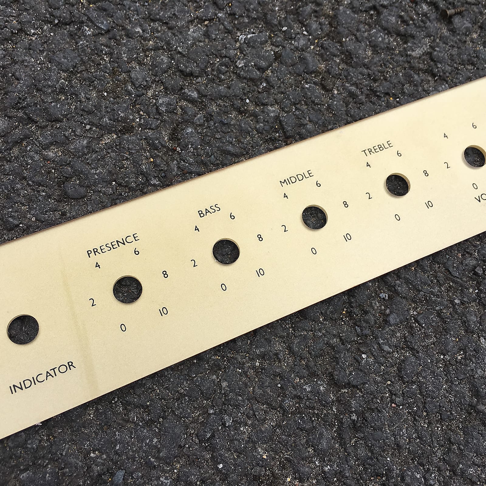 2022 Marshall New Reproduction Plexi front panel for Marshall JMP Head 1967-69