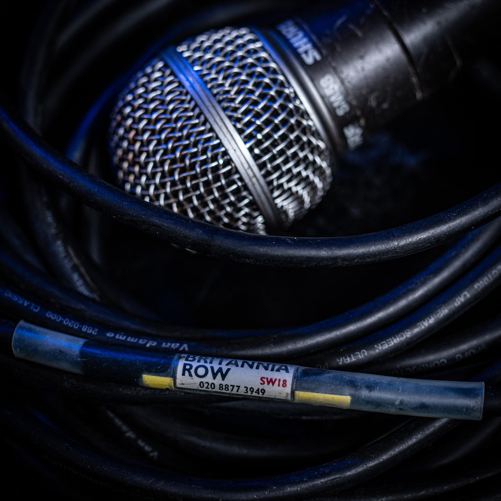 1990s Shure SM58 Microphone Ex Noel Gallagher with Noel Labelled Cable