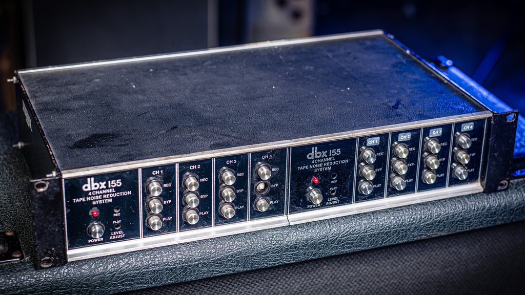 1980s dbx 155 Noise Reduction Pair in Rack unit