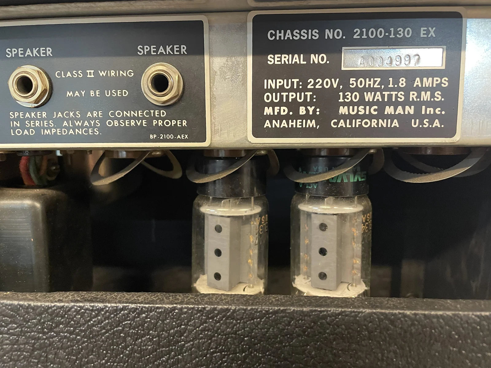 1977 Music Man D130 Head ex 10CC Strawberry Studios HD130 Head ex 10CC Strawberry Studios