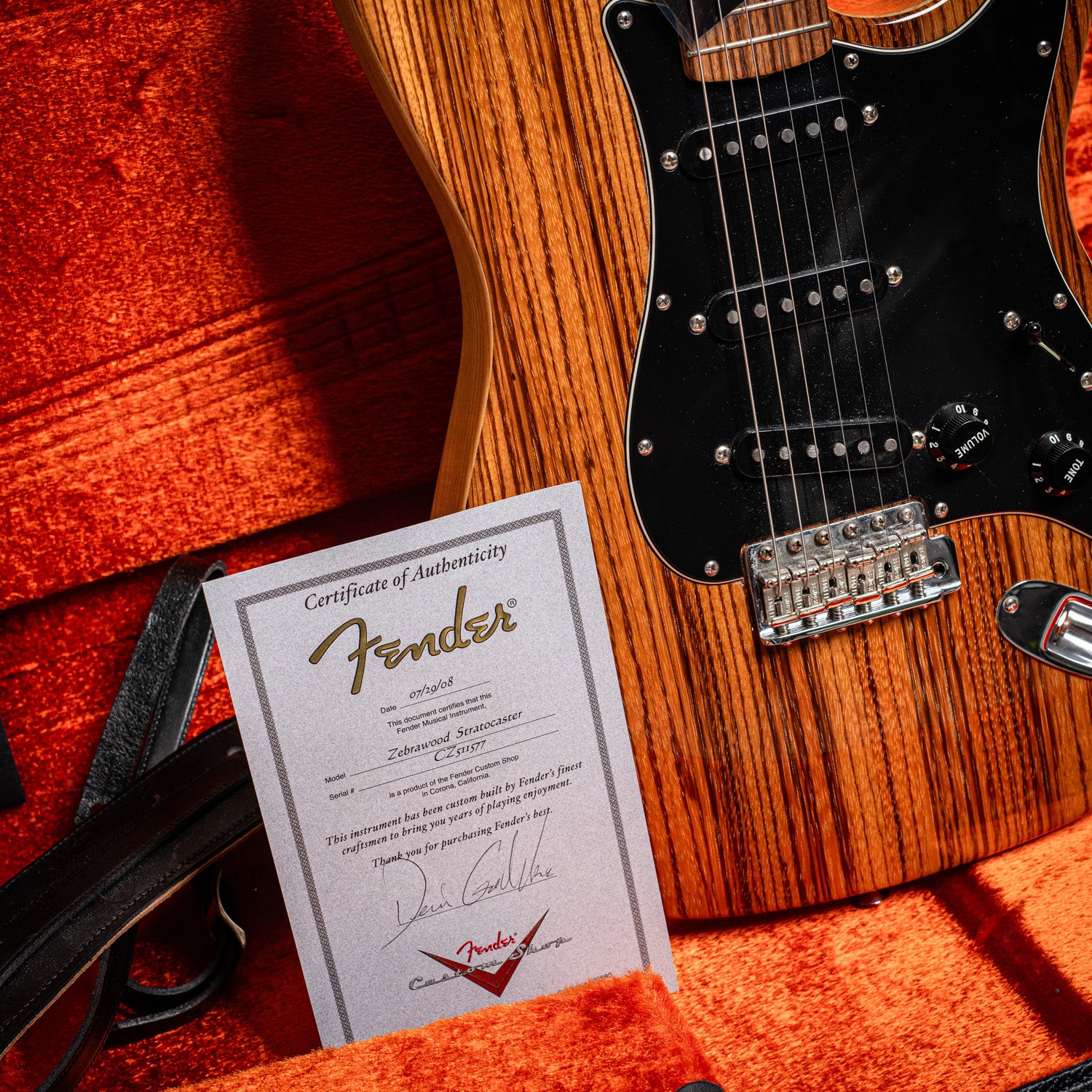 2008 Fender Custom Shop Zebra Stratocaster