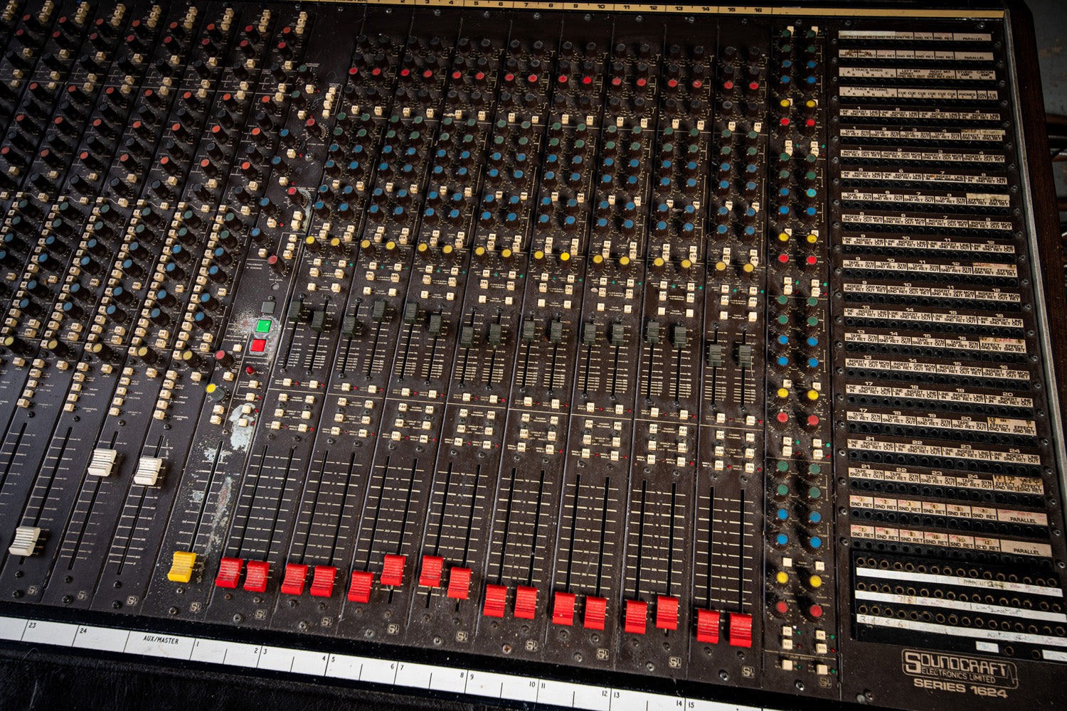 1980s Soundcraft 24 Channel Mixing Desk SISTERS OF MERCY SHED SEVEN