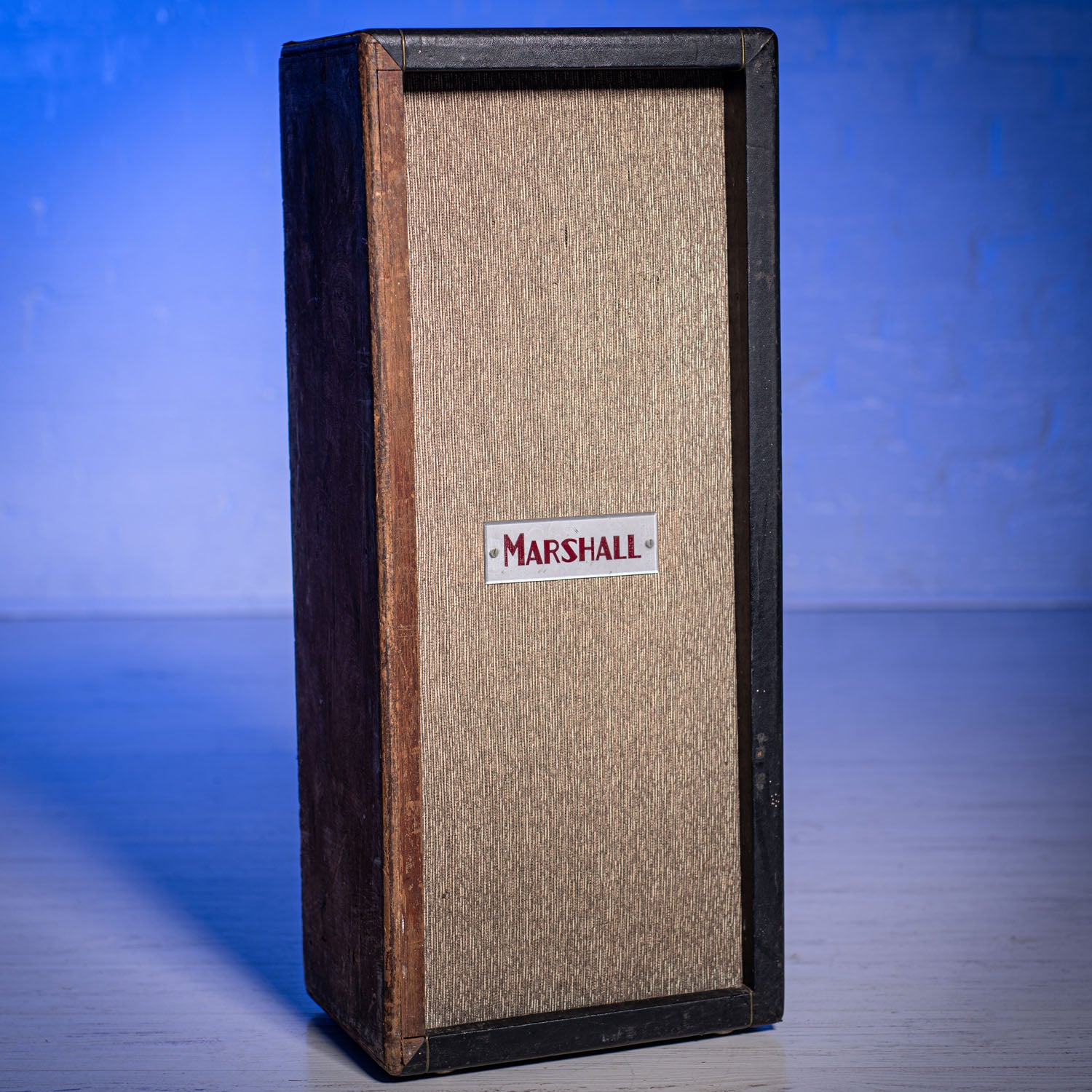 1964 Marshall Silver and Maroon Alnico Loaded 2x12 Cab