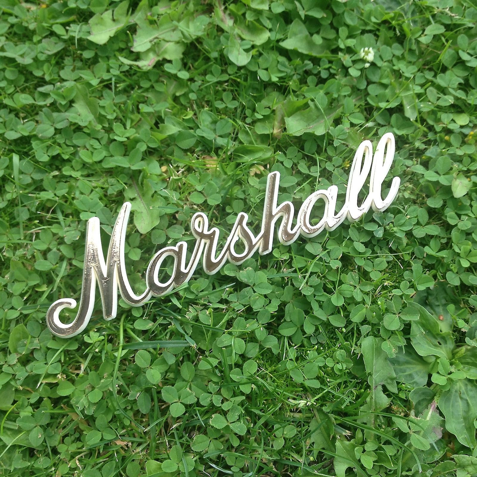 Marshall Gold Script Logo for JTM JMP