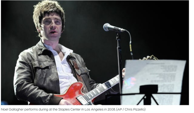 2000s Oasis Songbird A3 Laminated Stage Lyrics