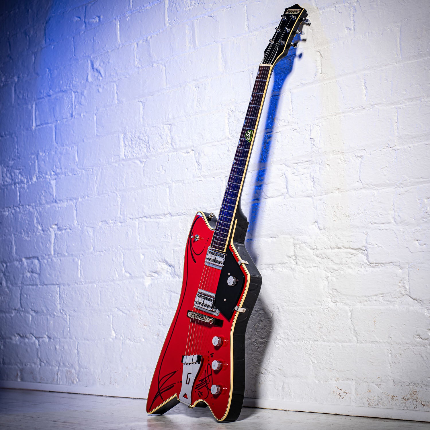 Gretsch Billy Bo Firebird Hand signed and Pinstriped by Billy Gibbons ZZ TOP 2006 - Red