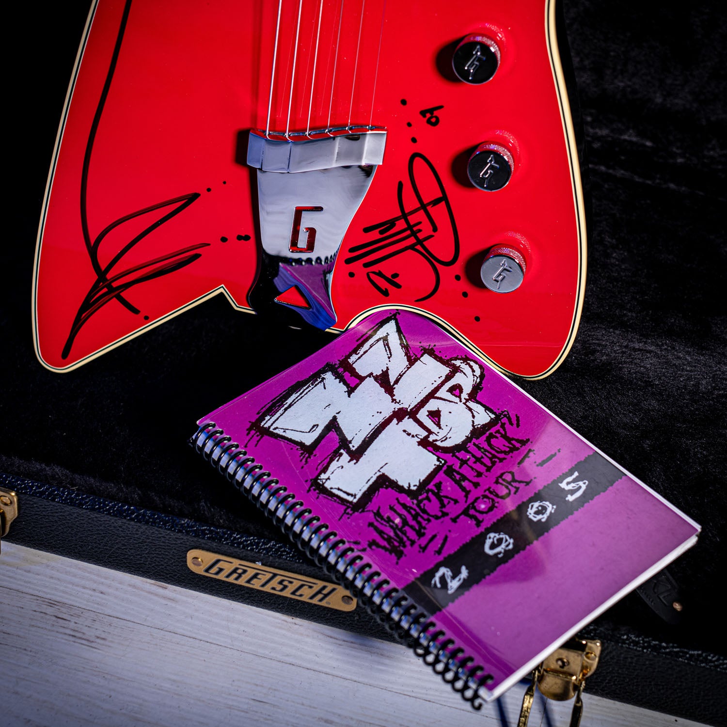 Gretsch Billy Bo Firebird Hand signed and Pinstriped by Billy Gibbons ZZ TOP 2006 - Red