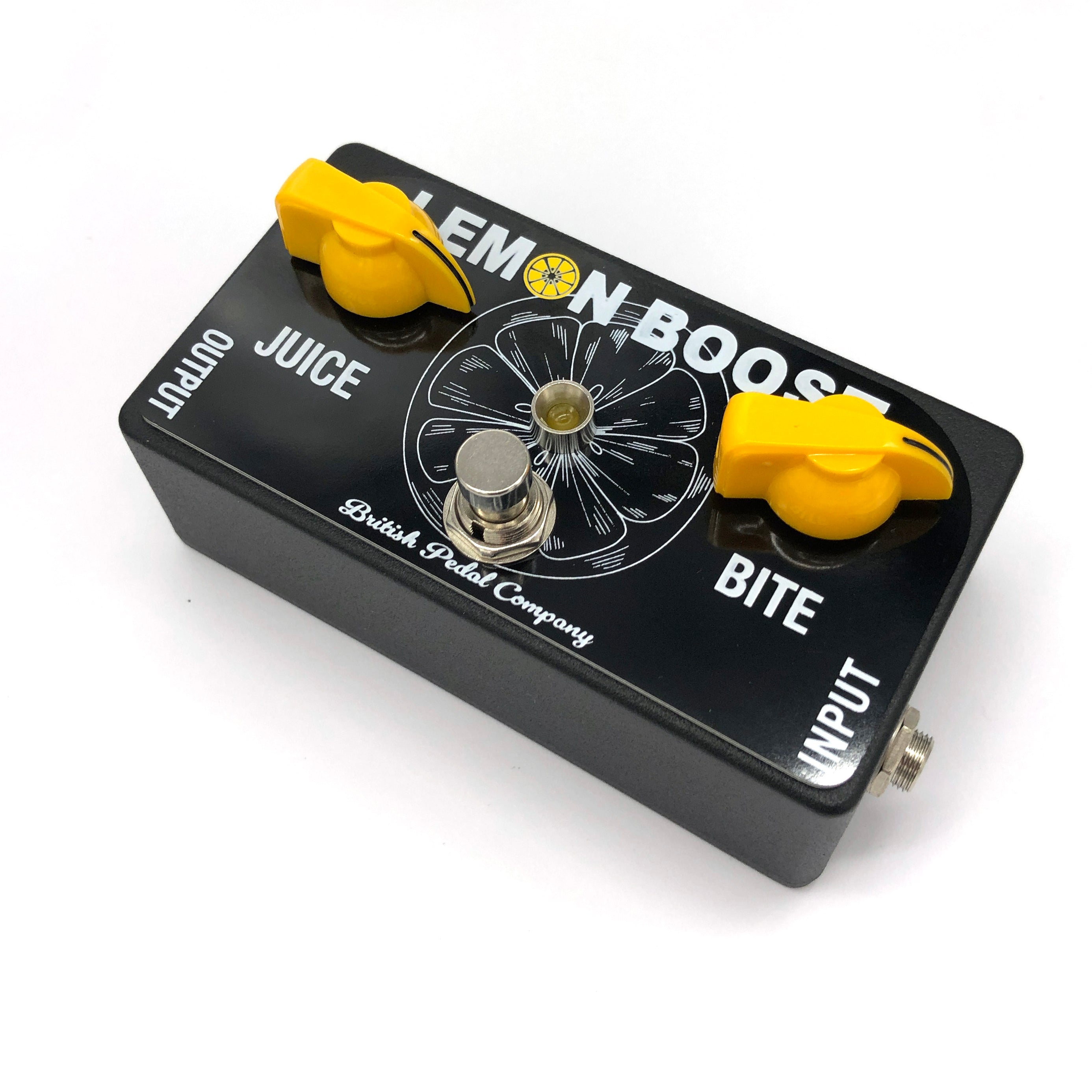 2023 British Pedal Company Lemon Boost THE JOHN SQUIRE STONE ROSES TONE