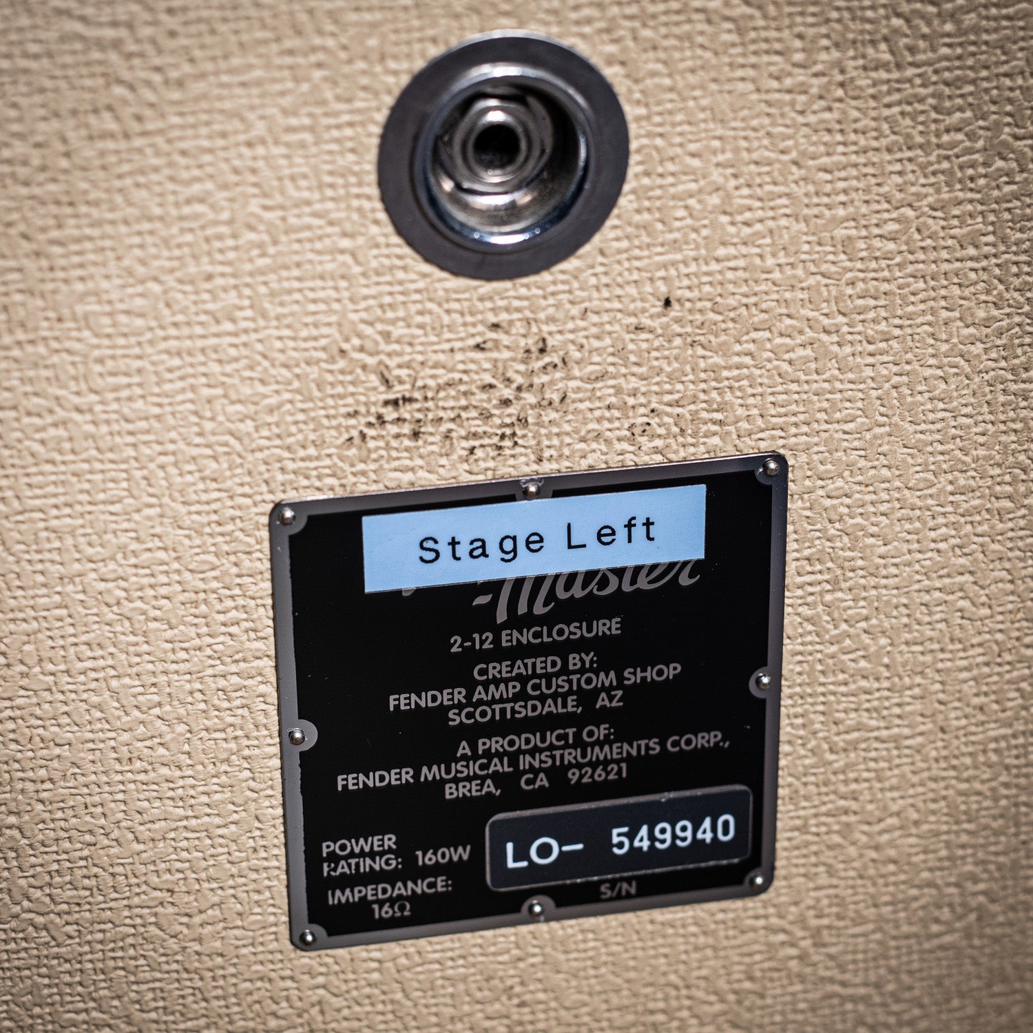 2019 Fender Tonemaster Head & Cabinet ex Mike Rutherford GENESIS