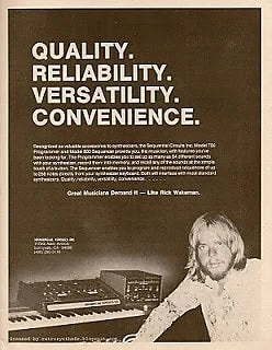 1979 Sequential Model 700 Programmer Drum Machine owned and used by Rick Wakeman of YES