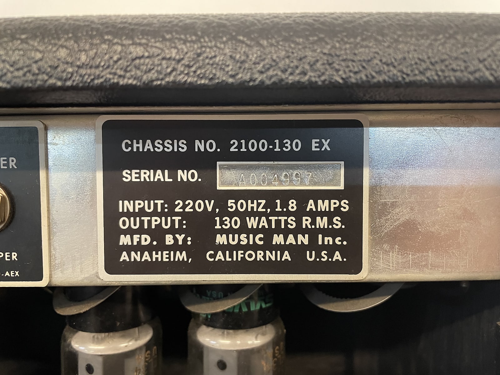 1977 Music Man D130 Head ex 10CC Strawberry Studios HD130 Head ex 10CC Strawberry Studios