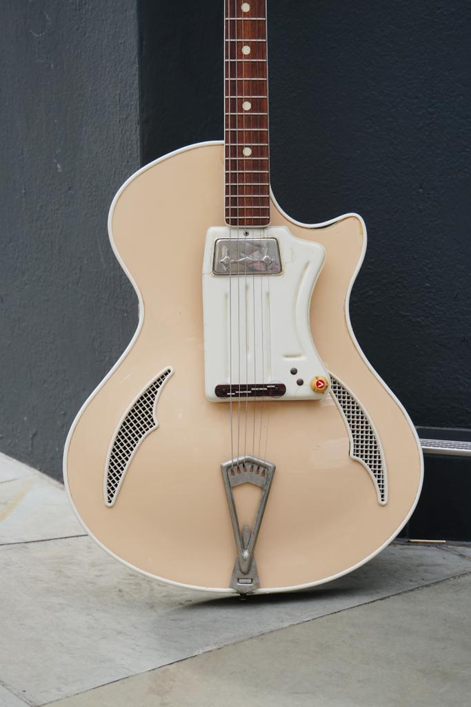 1960s Wandre Tri-lam Italian Bizarre Fetish Guitar