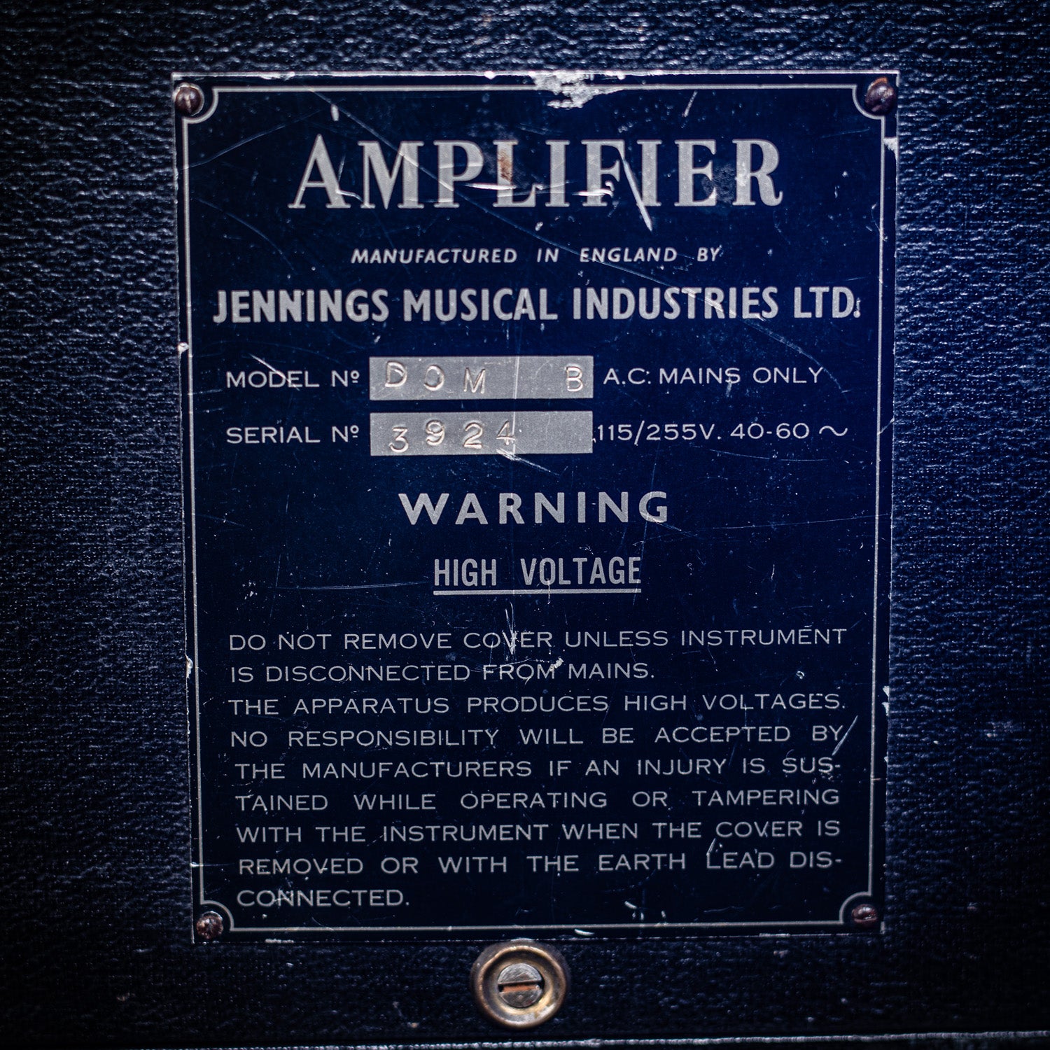 1960s Vox Jennings JMI Domino Piggyback Rig