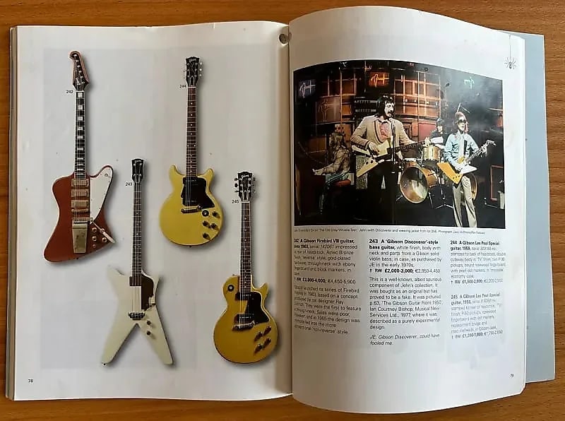 1963 Gibson Firebird VII Ex John Entwistle THE WHO