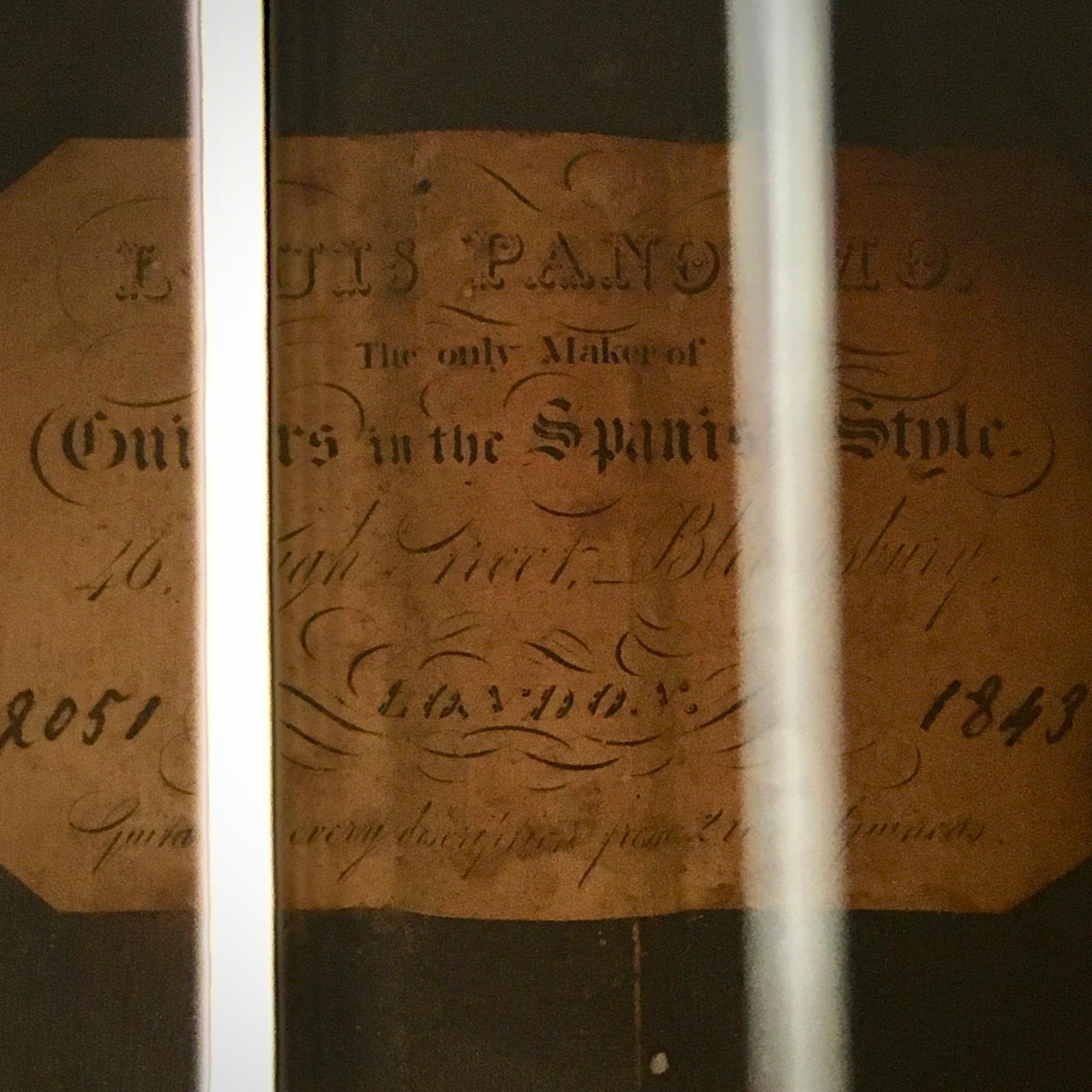 Louis Parnormo Parlour Guitar 1843 - Natural