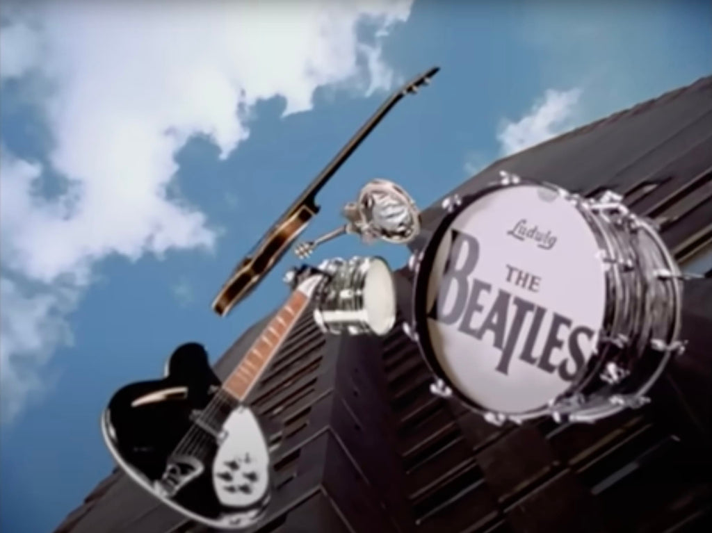 Ludwig Drum Ex The Beatles Video REAL LOVE 1960s - Black Oyster