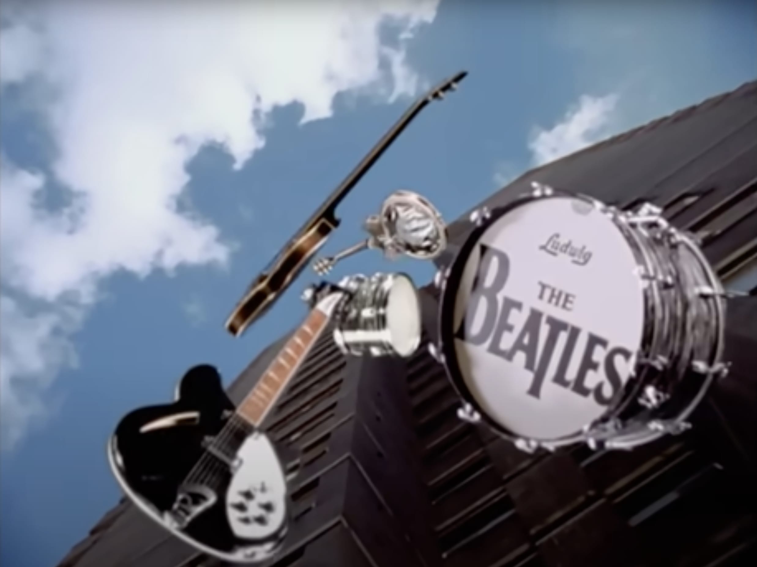 Ludwig Drum Ex The Beatles Video REAL LOVE 1960s - Black Oyster