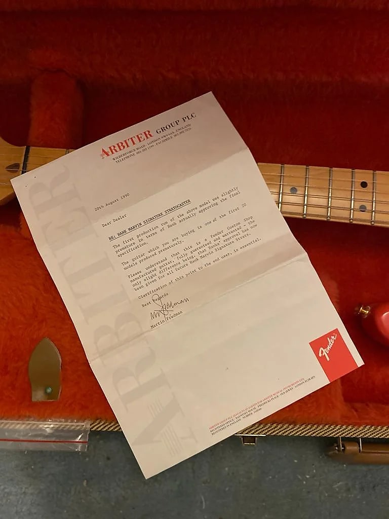 1989 Fender Hank Marvin Prototype Stratocaster SUPER RARE